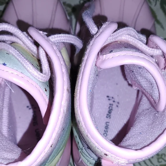 Source Unknown Pink and Rainbow Kids Boots - Picture 5 of 6